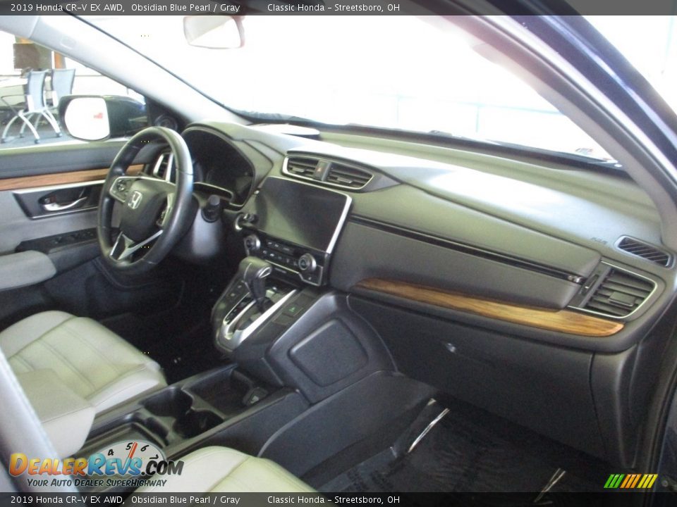 2019 Honda CR-V EX AWD Obsidian Blue Pearl / Gray Photo #20