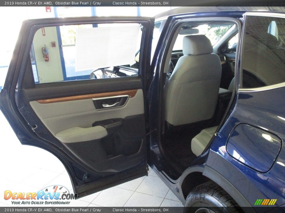 2019 Honda CR-V EX AWD Obsidian Blue Pearl / Gray Photo #24
