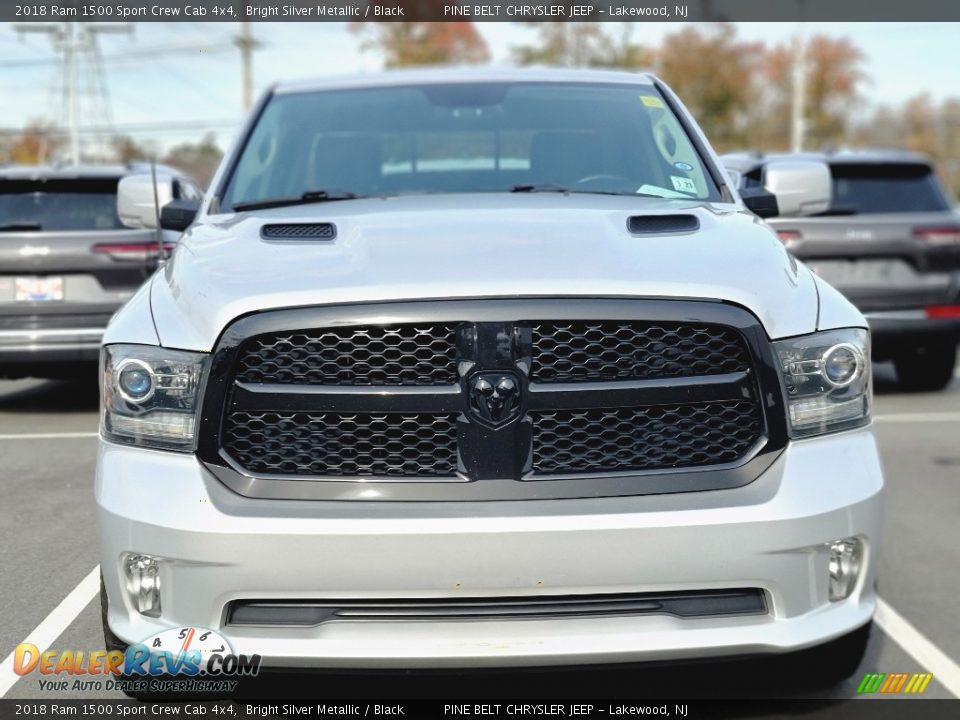 2018 Ram 1500 Sport Crew Cab 4x4 Bright Silver Metallic / Black Photo #2