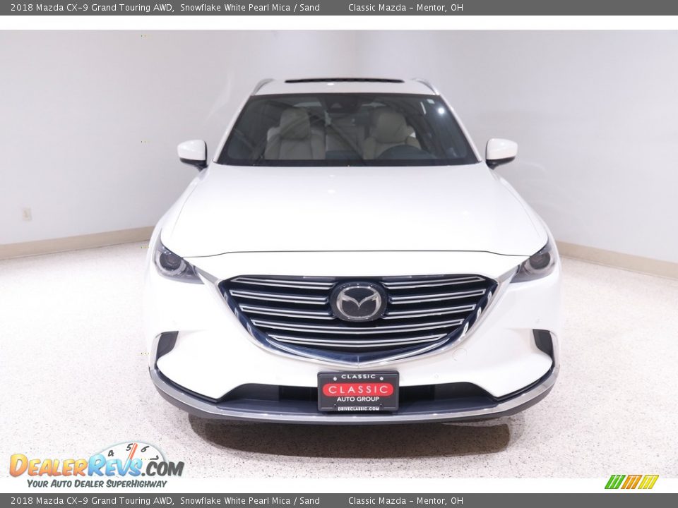 2018 Mazda CX-9 Grand Touring AWD Snowflake White Pearl Mica / Sand Photo #2