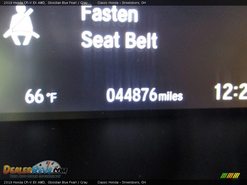 2019 Honda CR-V EX AWD Obsidian Blue Pearl / Gray Photo #32