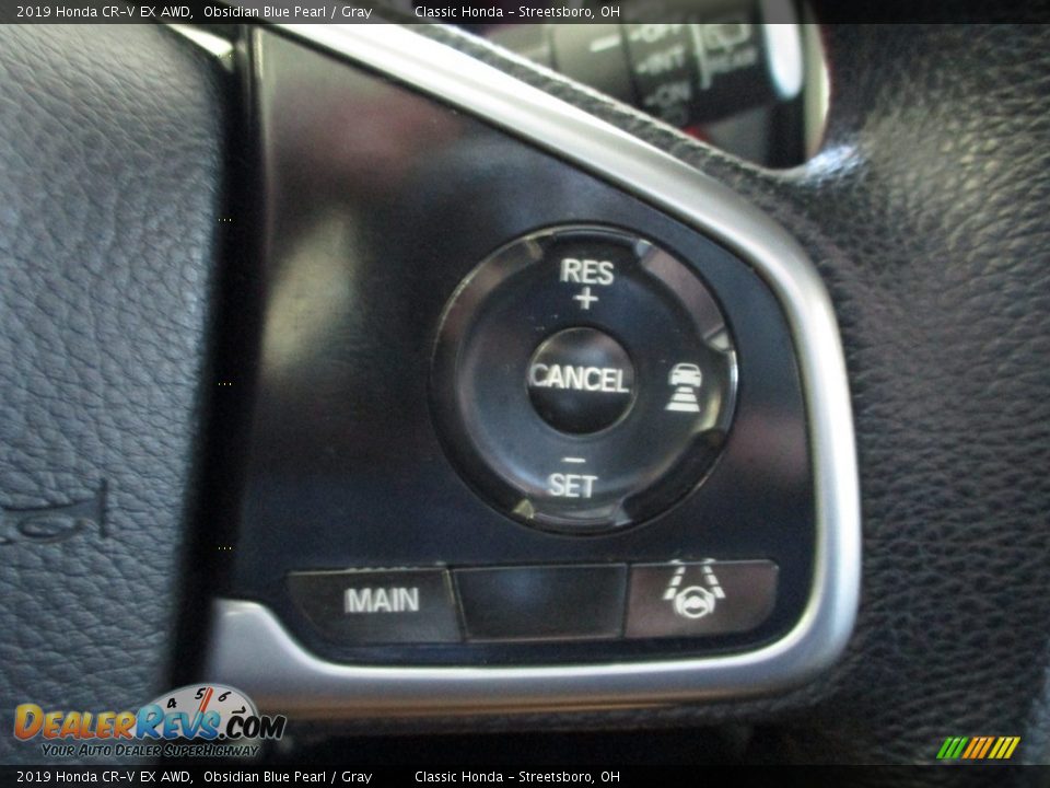 2019 Honda CR-V EX AWD Obsidian Blue Pearl / Gray Photo #36
