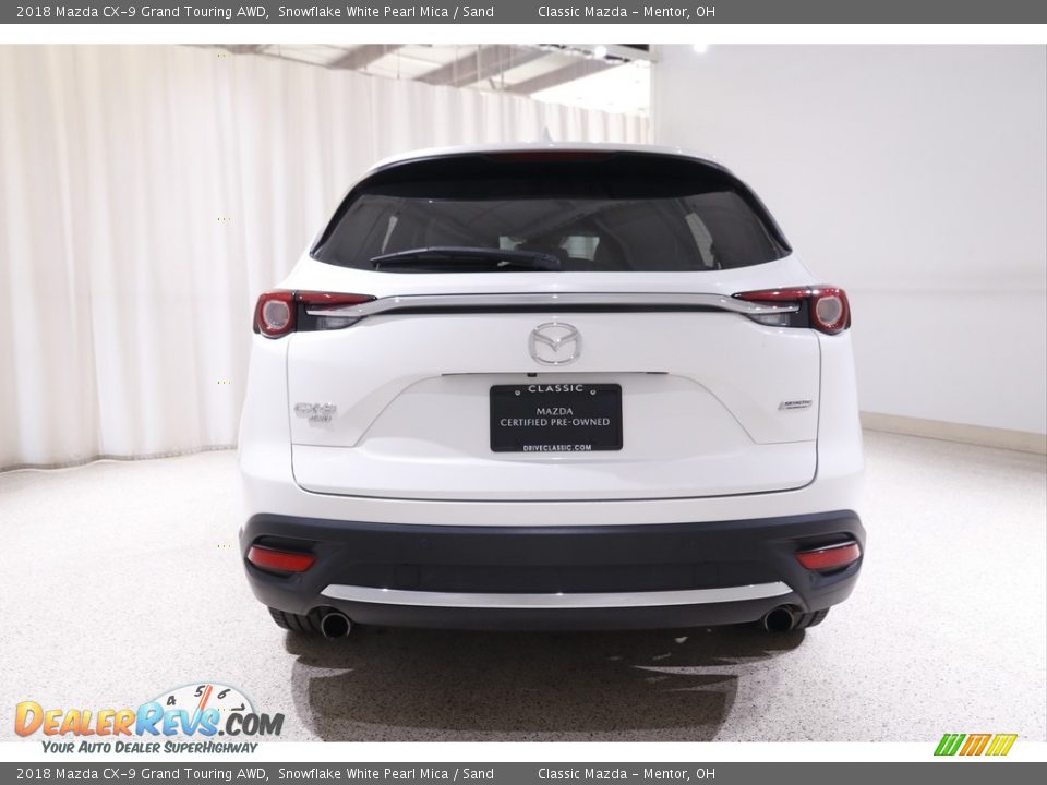 2018 Mazda CX-9 Grand Touring AWD Snowflake White Pearl Mica / Sand Photo #20