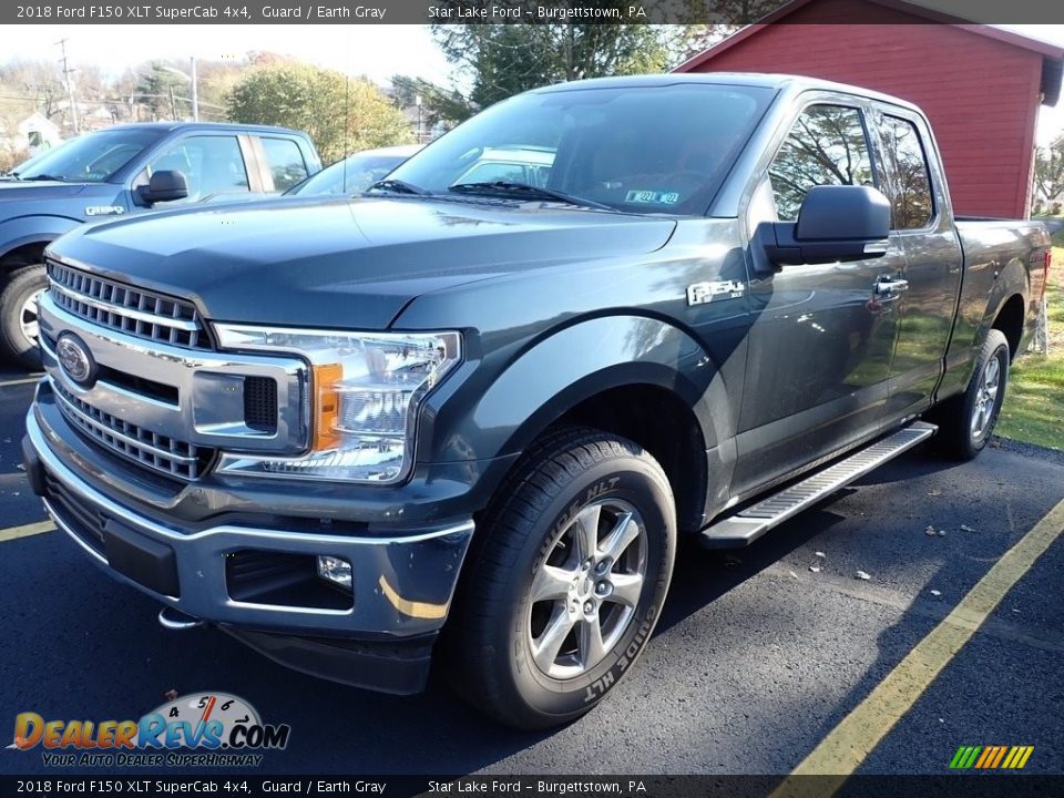 2018 Ford F150 XLT SuperCab 4x4 Guard / Earth Gray Photo #1