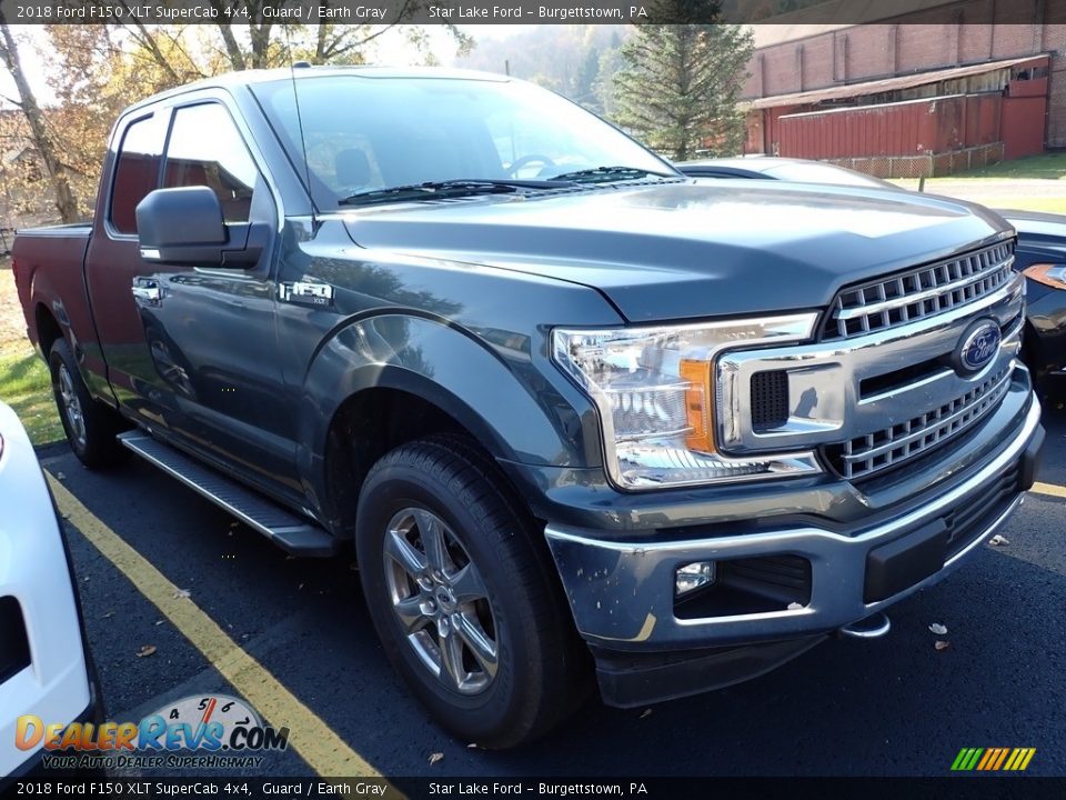 2018 Ford F150 XLT SuperCab 4x4 Guard / Earth Gray Photo #4