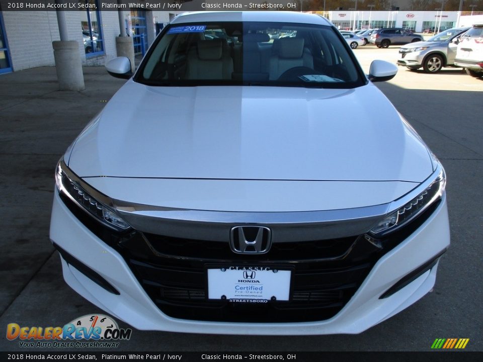 2018 Honda Accord LX Sedan Platinum White Pearl / Ivory Photo #2