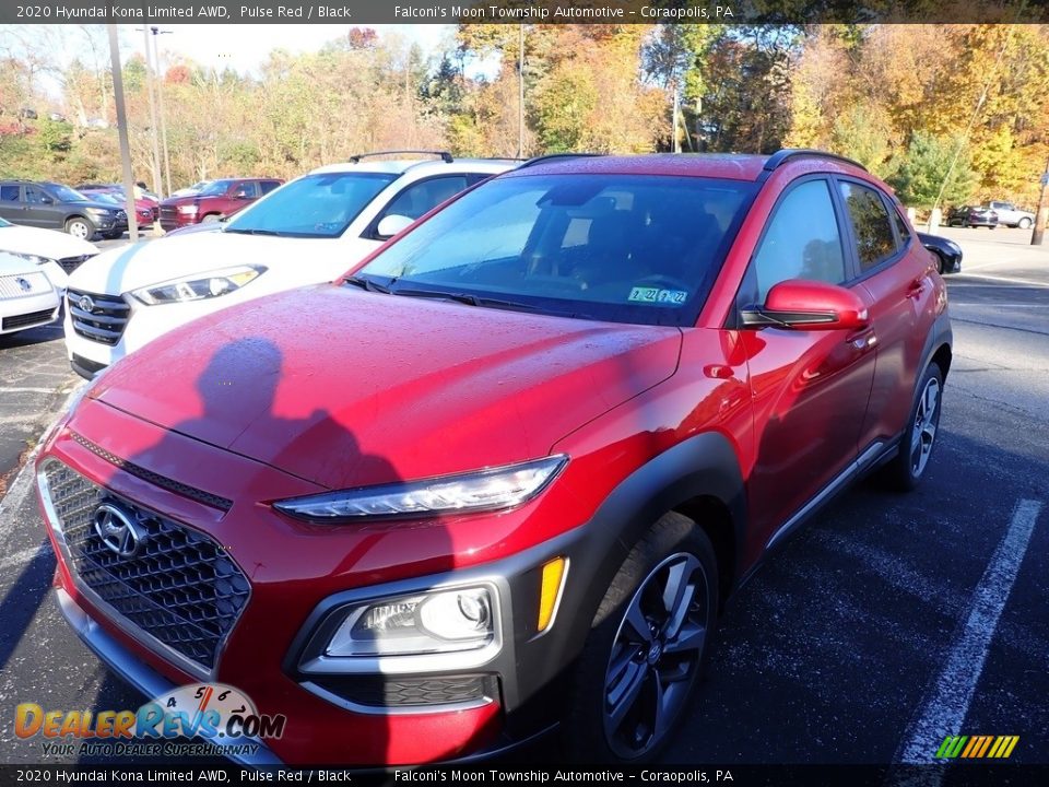 2020 Hyundai Kona Limited AWD Pulse Red / Black Photo #1