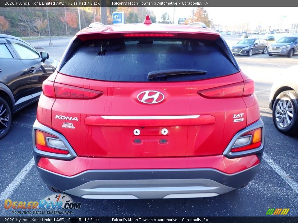 2020 Hyundai Kona Limited AWD Pulse Red / Black Photo #3
