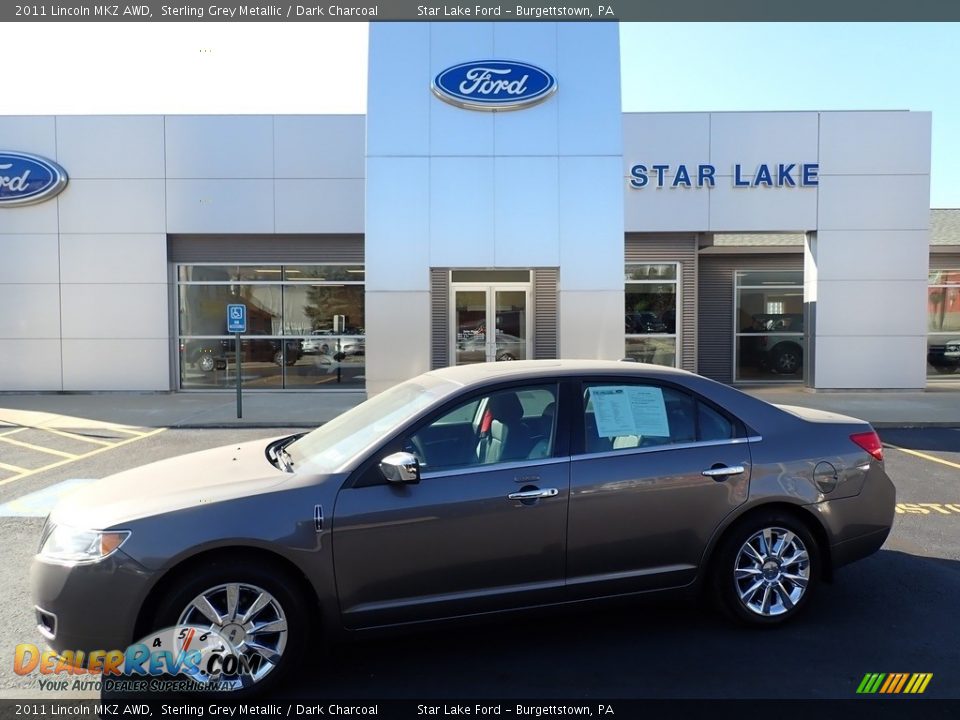 2011 Lincoln MKZ AWD Sterling Grey Metallic / Dark Charcoal Photo #1