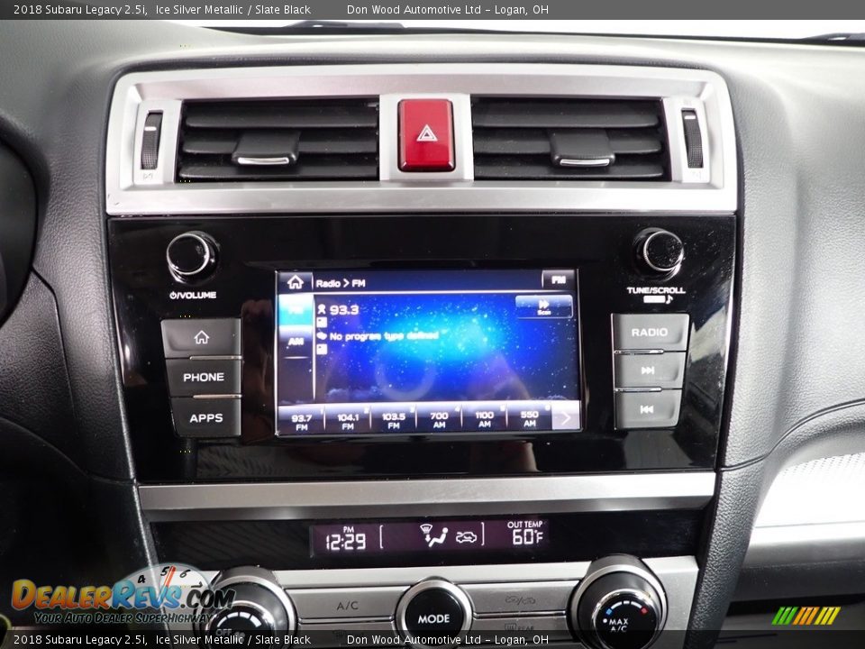2018 Subaru Legacy 2.5i Ice Silver Metallic / Slate Black Photo #3