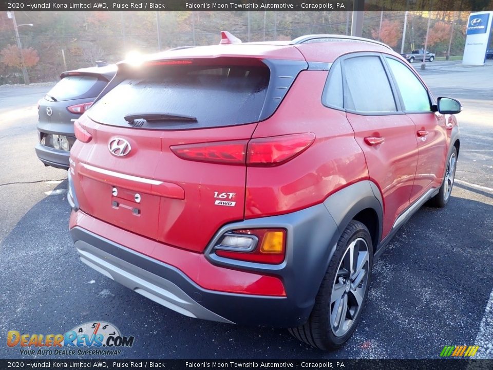 2020 Hyundai Kona Limited AWD Pulse Red / Black Photo #4