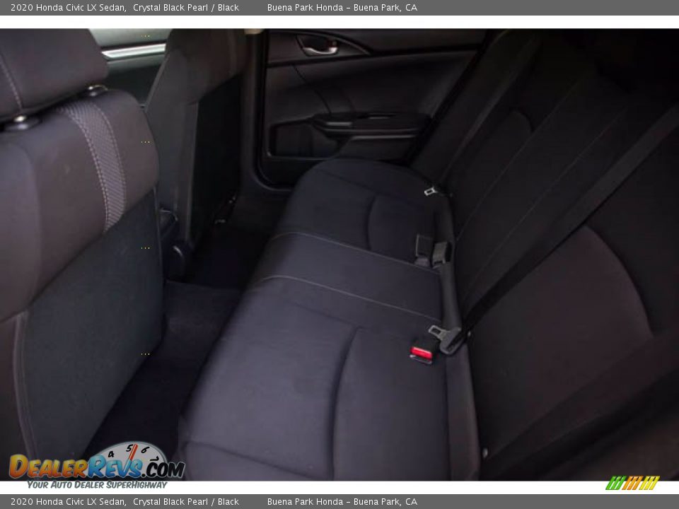 2020 Honda Civic LX Sedan Crystal Black Pearl / Black Photo #4