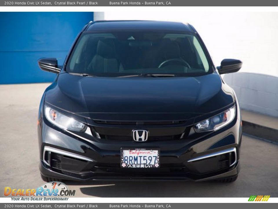 2020 Honda Civic LX Sedan Crystal Black Pearl / Black Photo #7