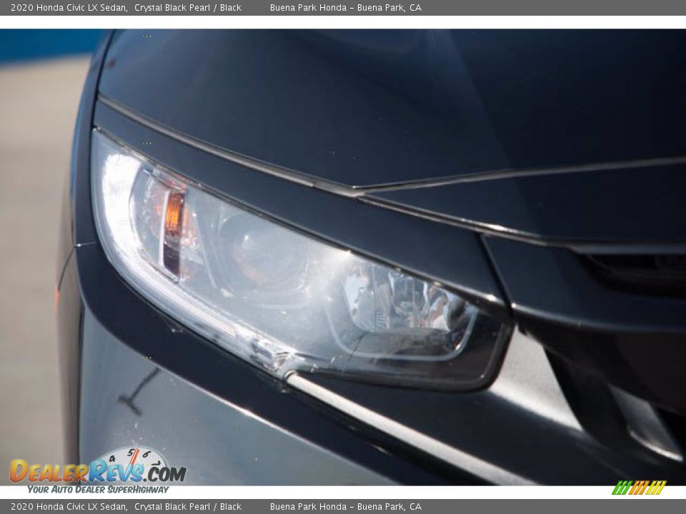 2020 Honda Civic LX Sedan Crystal Black Pearl / Black Photo #8