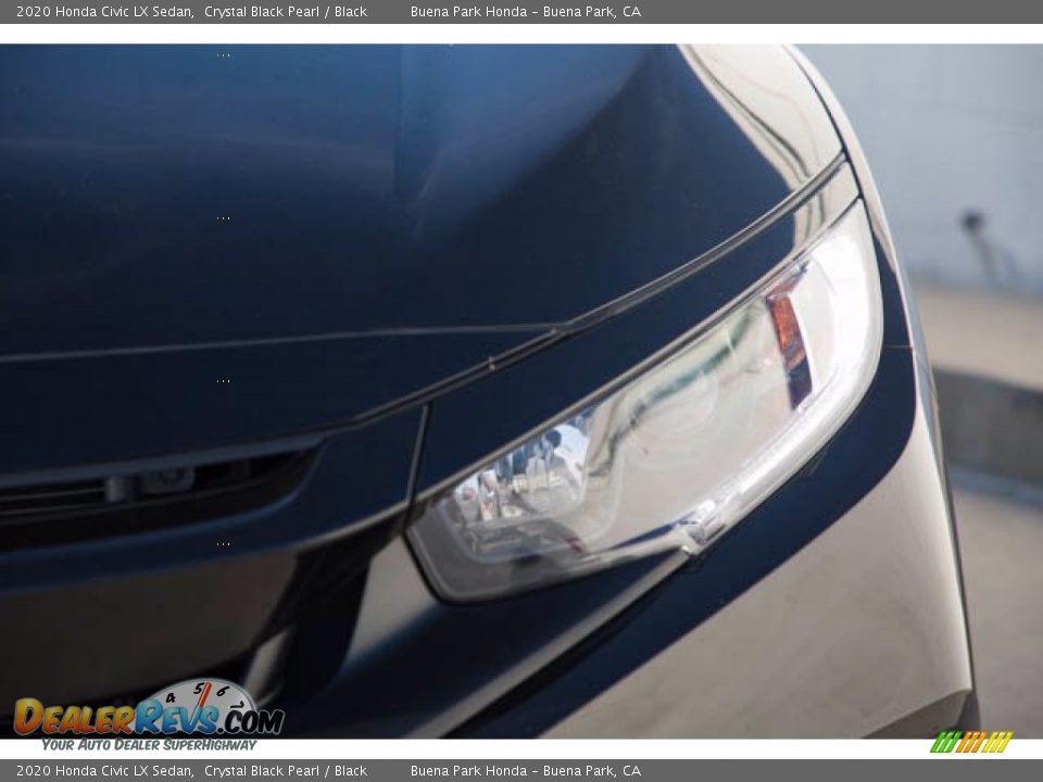 2020 Honda Civic LX Sedan Crystal Black Pearl / Black Photo #9