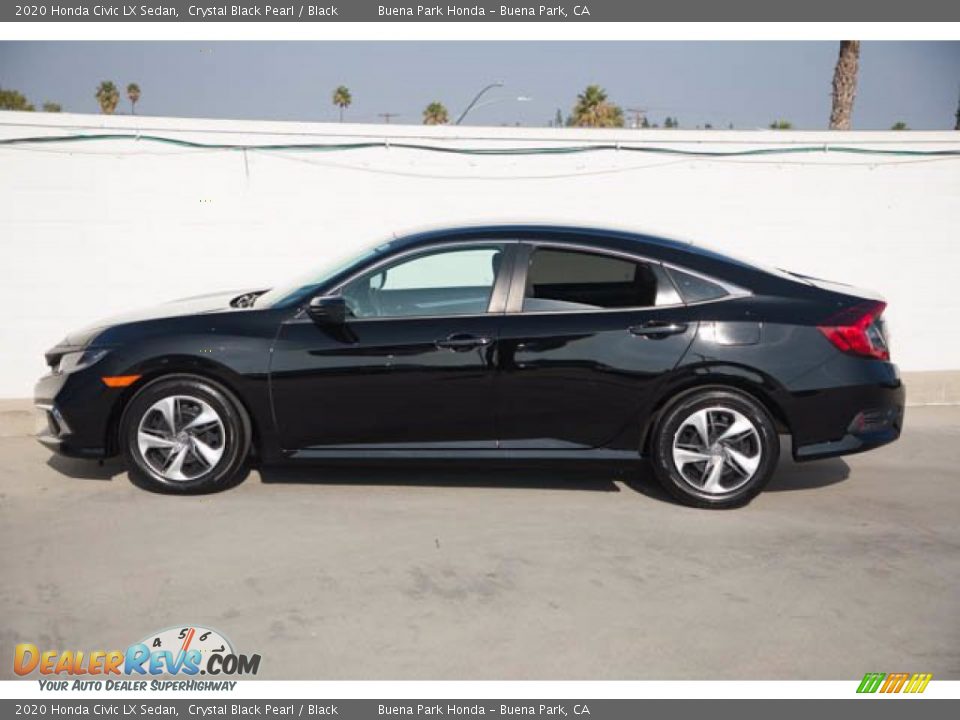 2020 Honda Civic LX Sedan Crystal Black Pearl / Black Photo #10