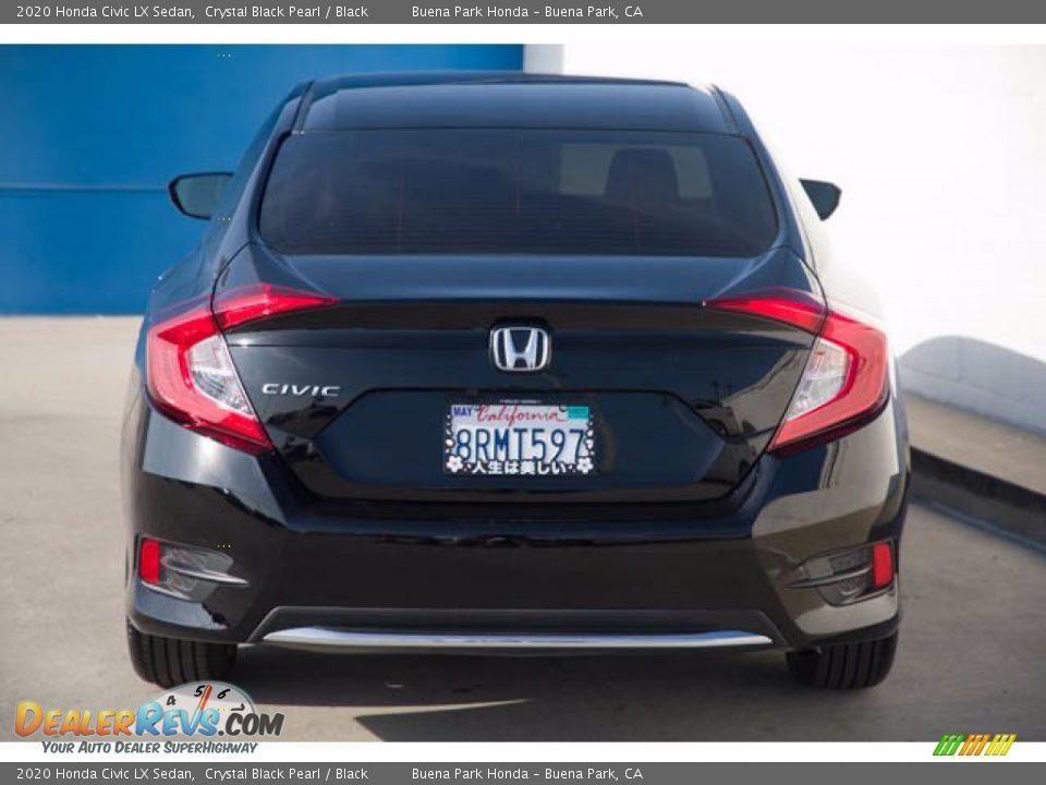 2020 Honda Civic LX Sedan Crystal Black Pearl / Black Photo #11