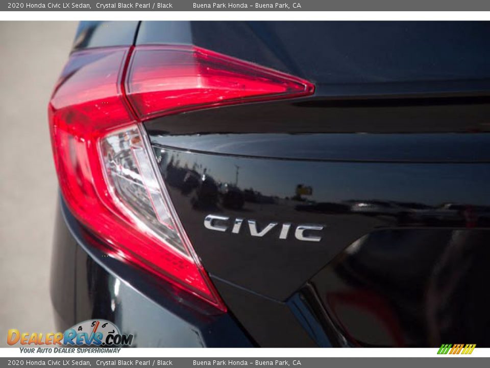 2020 Honda Civic LX Sedan Crystal Black Pearl / Black Photo #12