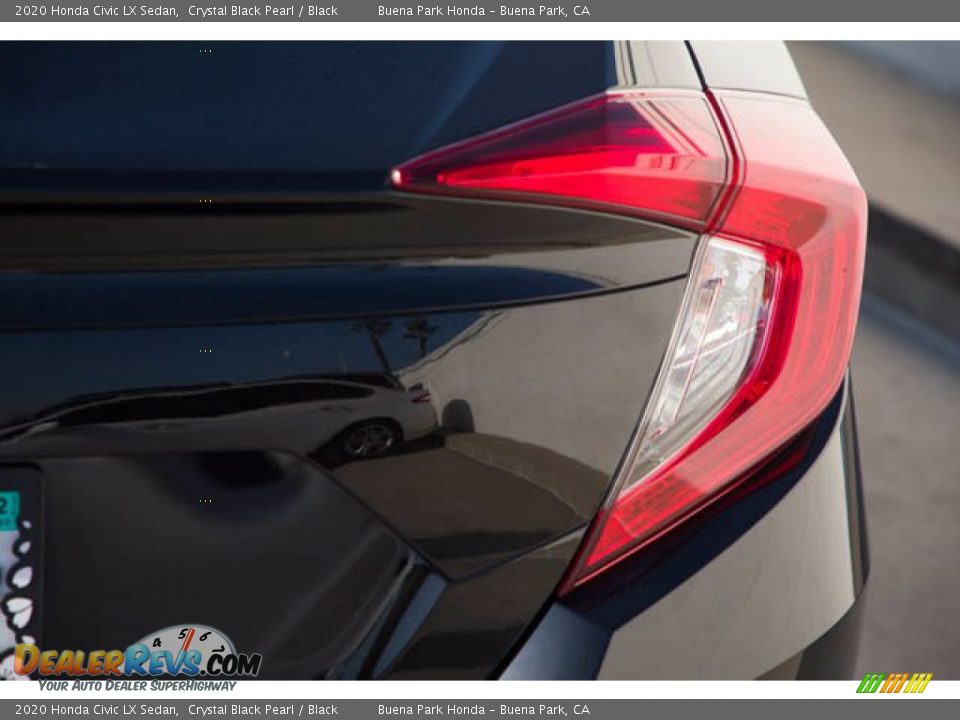 2020 Honda Civic LX Sedan Crystal Black Pearl / Black Photo #13