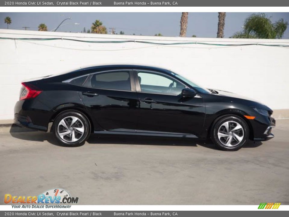 2020 Honda Civic LX Sedan Crystal Black Pearl / Black Photo #14