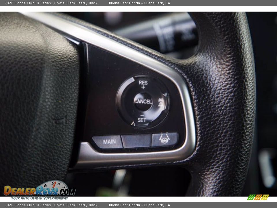 2020 Honda Civic LX Sedan Crystal Black Pearl / Black Photo #17