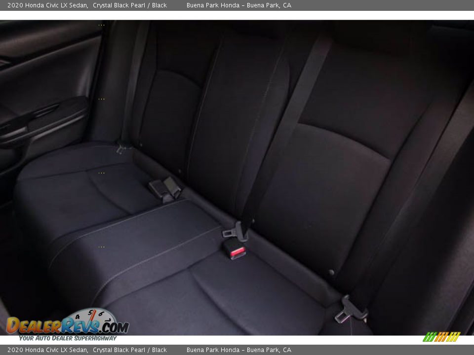 2020 Honda Civic LX Sedan Crystal Black Pearl / Black Photo #19