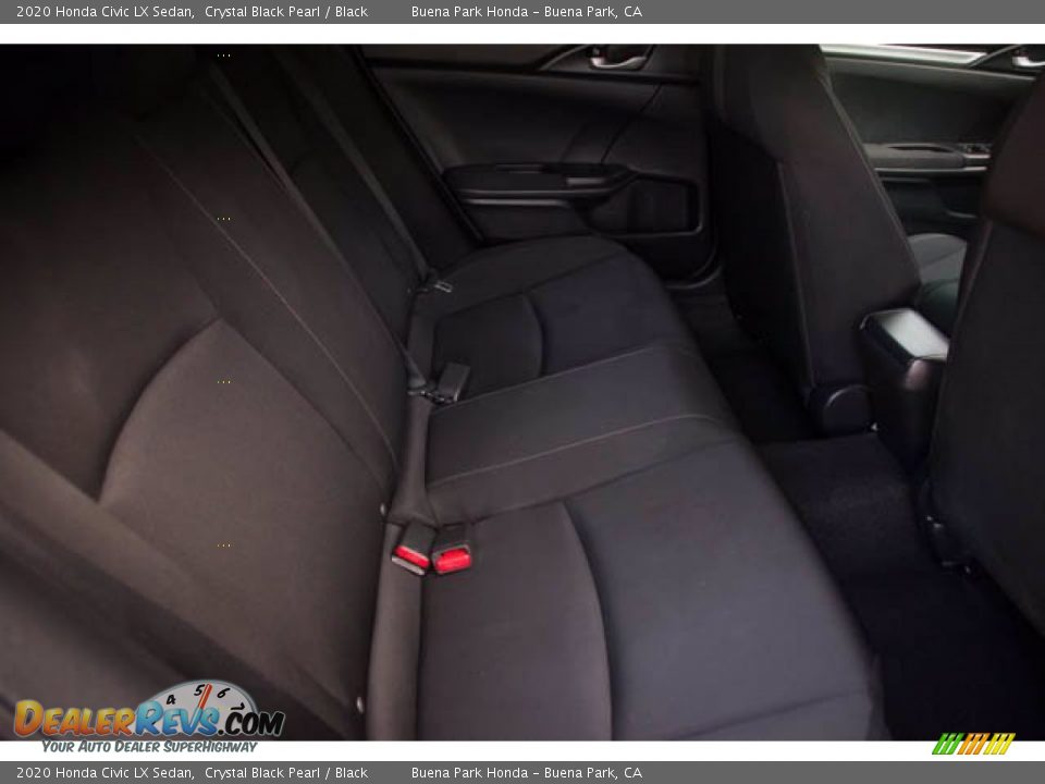 2020 Honda Civic LX Sedan Crystal Black Pearl / Black Photo #21