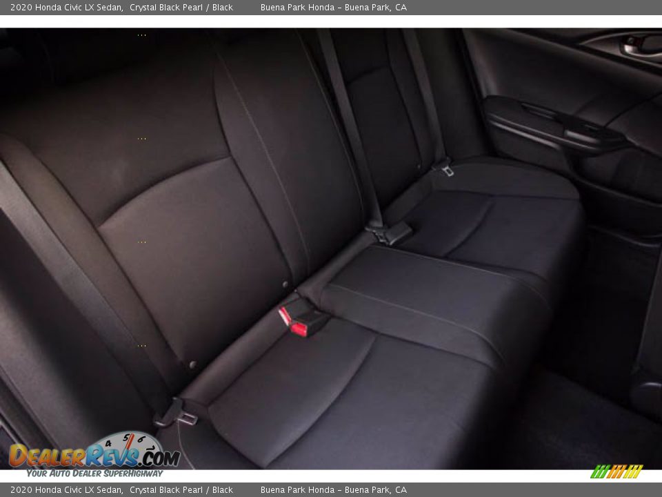 2020 Honda Civic LX Sedan Crystal Black Pearl / Black Photo #22