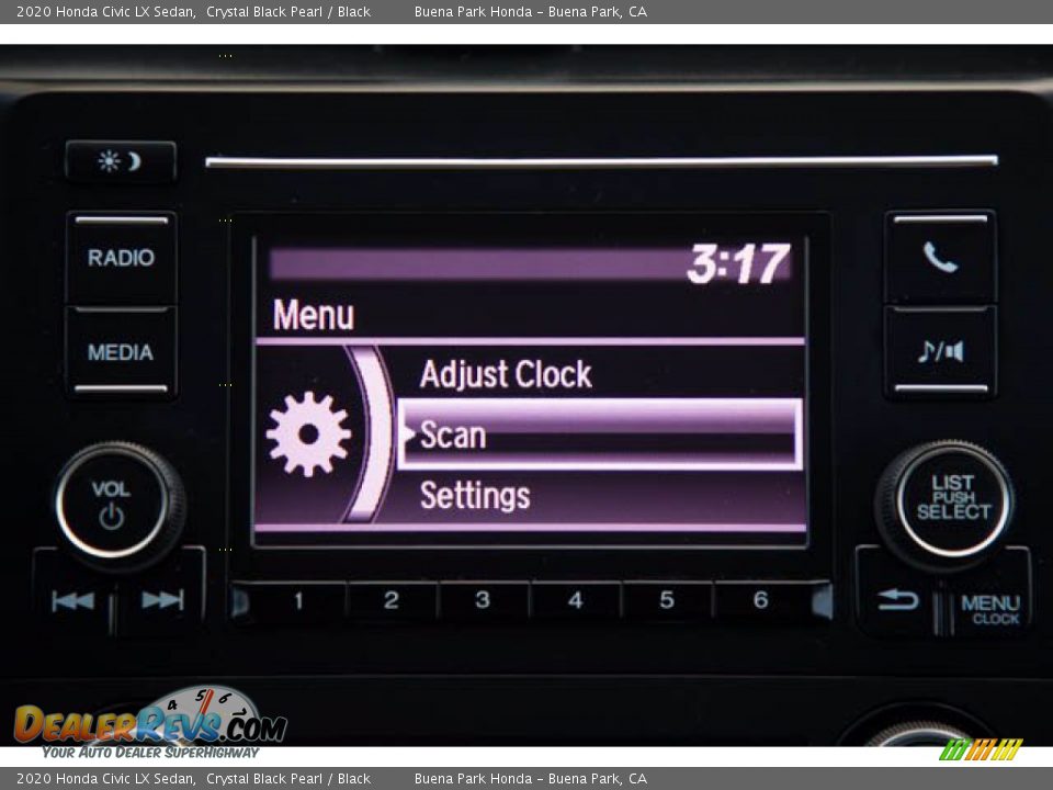 2020 Honda Civic LX Sedan Crystal Black Pearl / Black Photo #26