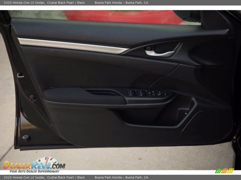 2020 Honda Civic LX Sedan Crystal Black Pearl / Black Photo #29