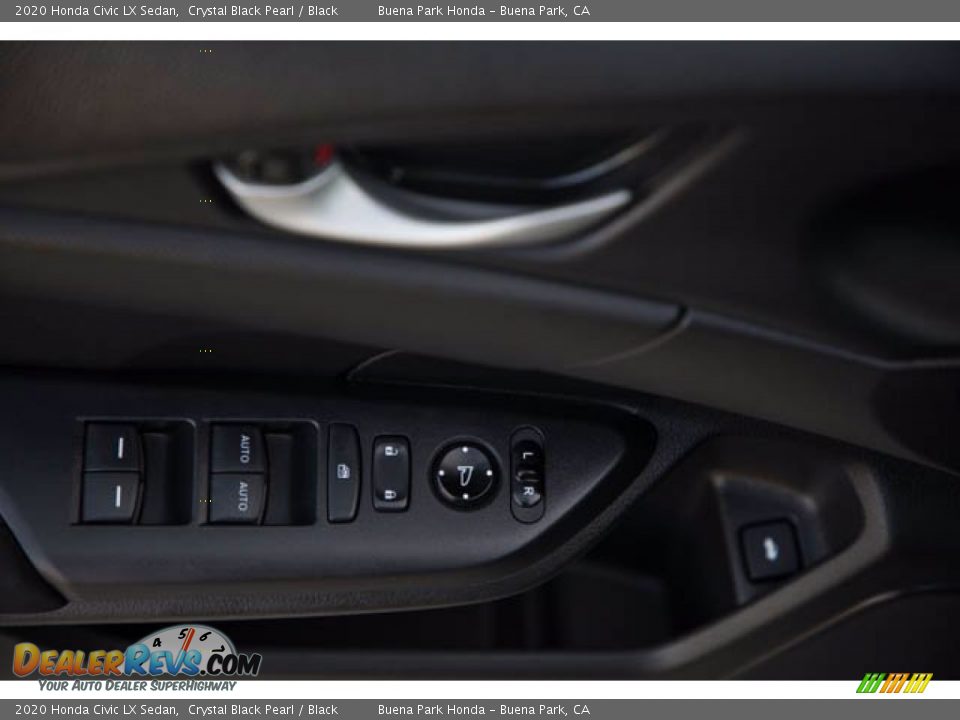 2020 Honda Civic LX Sedan Crystal Black Pearl / Black Photo #30
