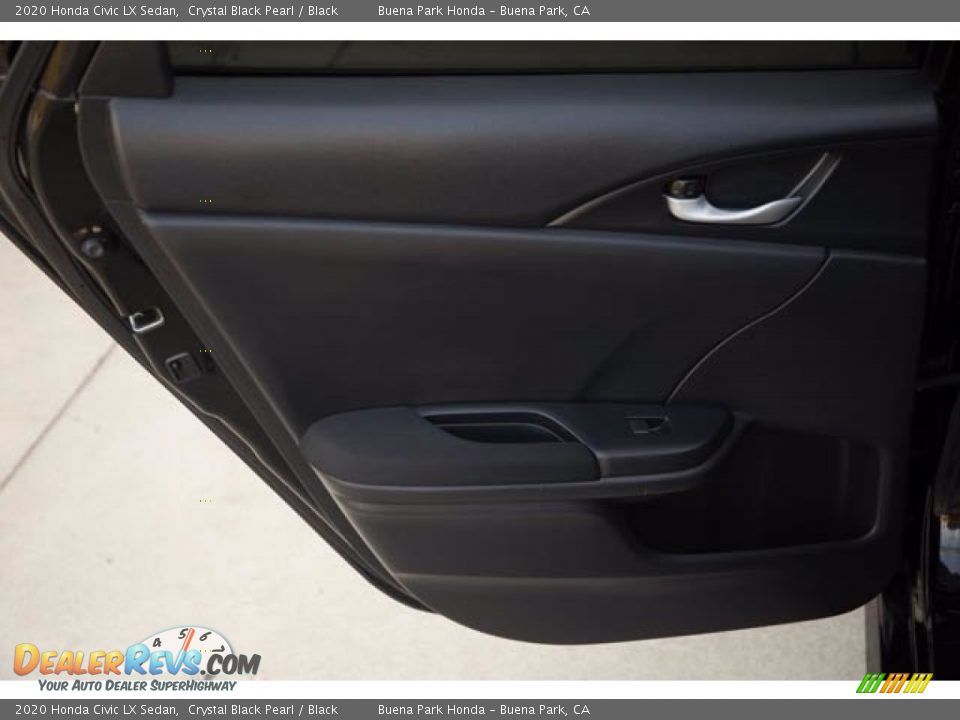 2020 Honda Civic LX Sedan Crystal Black Pearl / Black Photo #31