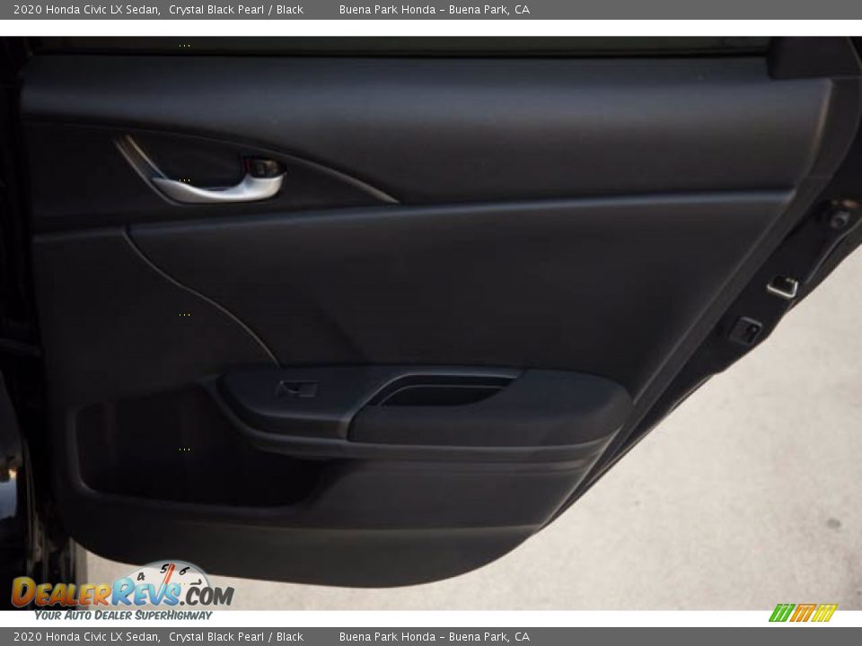 2020 Honda Civic LX Sedan Crystal Black Pearl / Black Photo #32