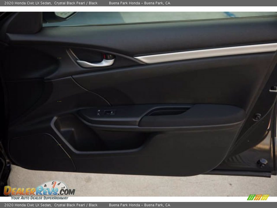 2020 Honda Civic LX Sedan Crystal Black Pearl / Black Photo #33