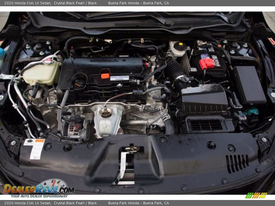 2020 Honda Civic LX Sedan Crystal Black Pearl / Black Photo #34