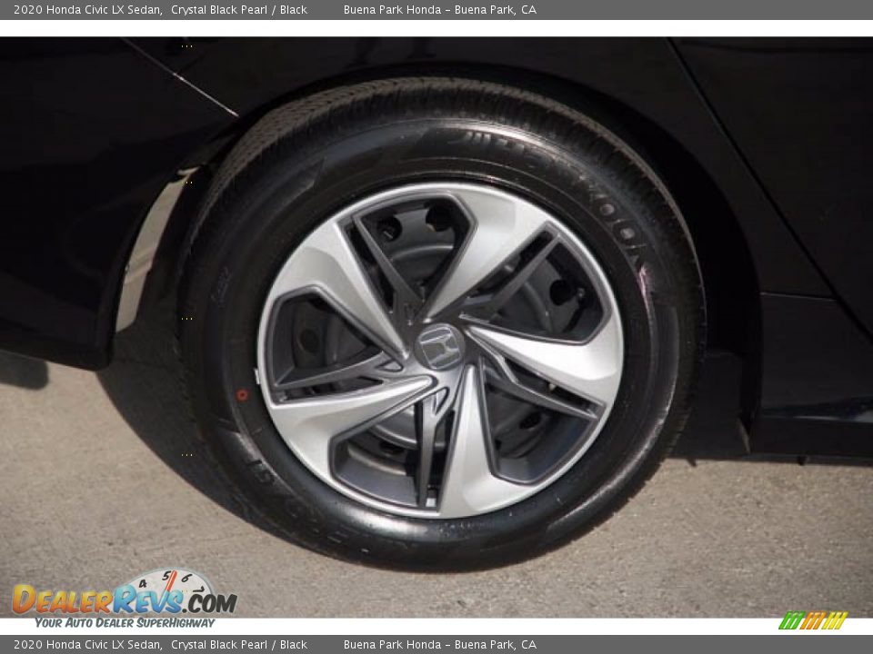 2020 Honda Civic LX Sedan Crystal Black Pearl / Black Photo #35