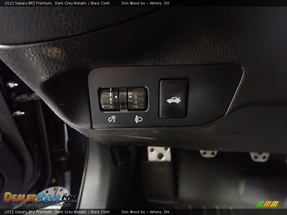 2013 Subaru BRZ Premium Dark Grey Metallic / Black Cloth Photo #27