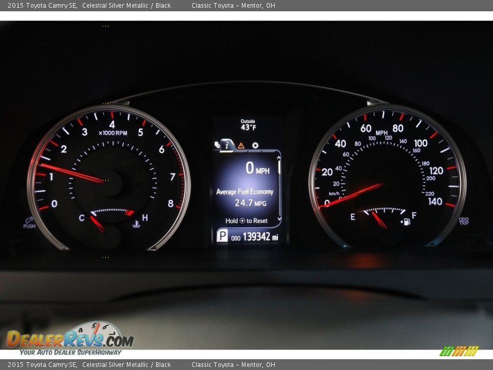 2015 Toyota Camry SE Celestial Silver Metallic / Black Photo #8