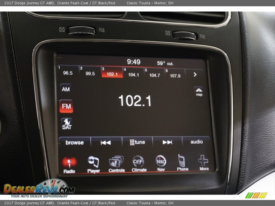 Audio System of 2017 Dodge Journey GT AWD Photo #10