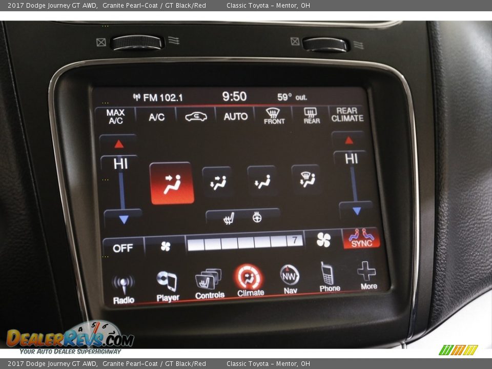 Controls of 2017 Dodge Journey GT AWD Photo #12