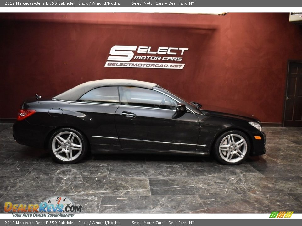 2012 Mercedes-Benz E 550 Cabriolet Black / Almond/Mocha Photo #4