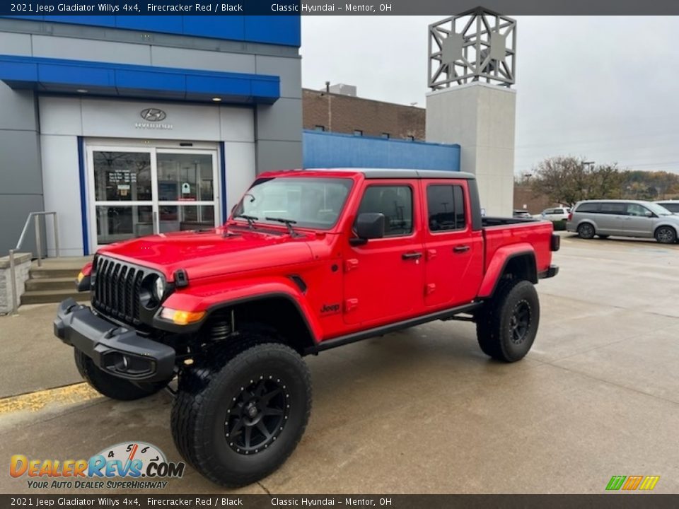 2021 Jeep Gladiator Willys 4x4 Firecracker Red / Black Photo #1