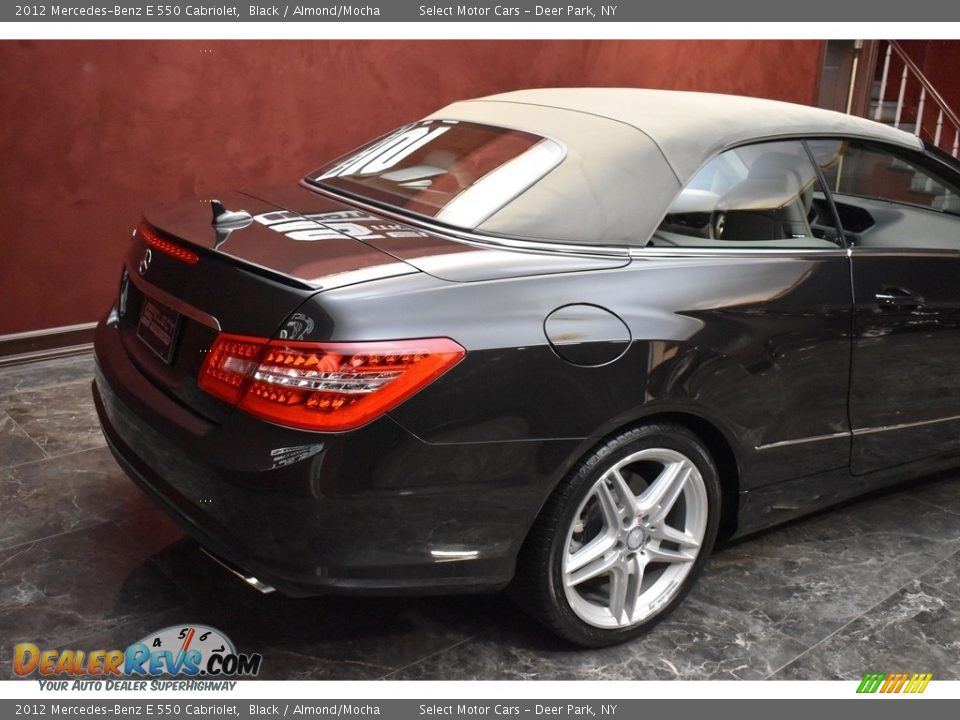 2012 Mercedes-Benz E 550 Cabriolet Black / Almond/Mocha Photo #5