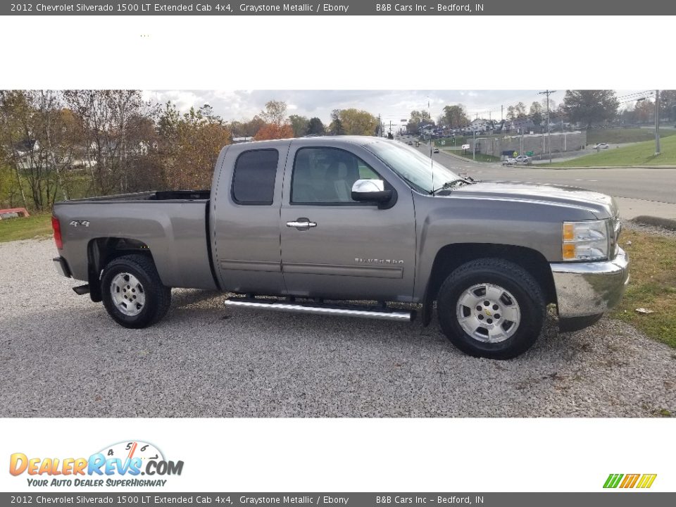 2012 Chevrolet Silverado 1500 LT Extended Cab 4x4 Graystone Metallic / Ebony Photo #7