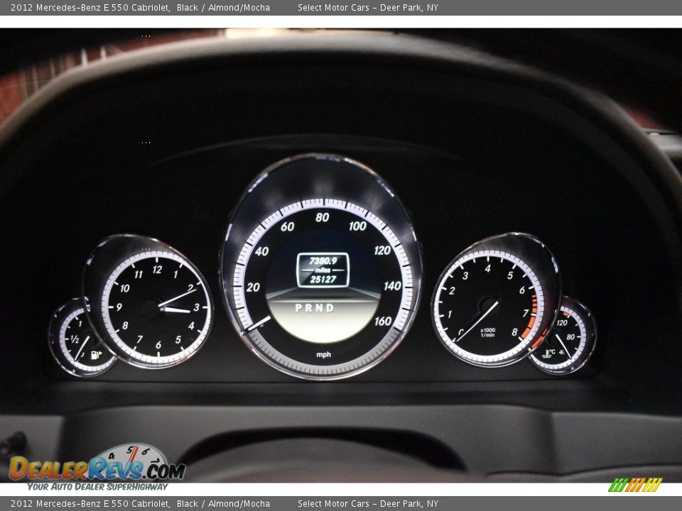 2012 Mercedes-Benz E 550 Cabriolet Black / Almond/Mocha Photo #16