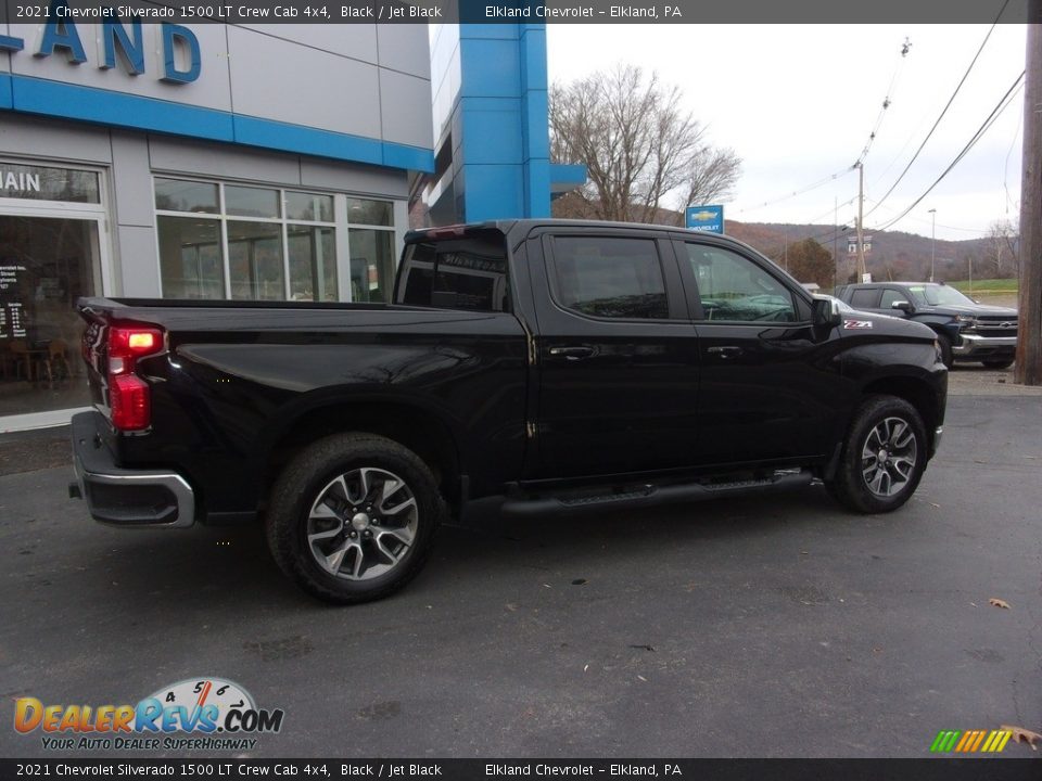 2021 Chevrolet Silverado 1500 LT Crew Cab 4x4 Black / Jet Black Photo #3