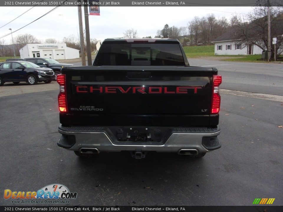 2021 Chevrolet Silverado 1500 LT Crew Cab 4x4 Black / Jet Black Photo #4