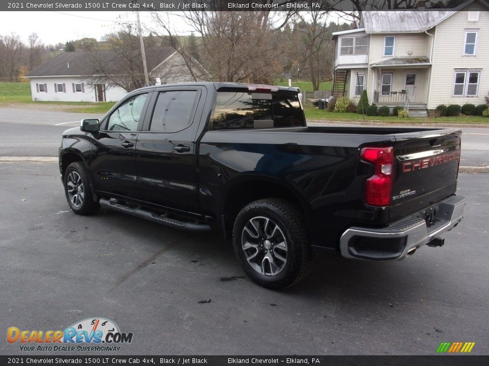 2021 Chevrolet Silverado 1500 LT Crew Cab 4x4 Black / Jet Black Photo #5