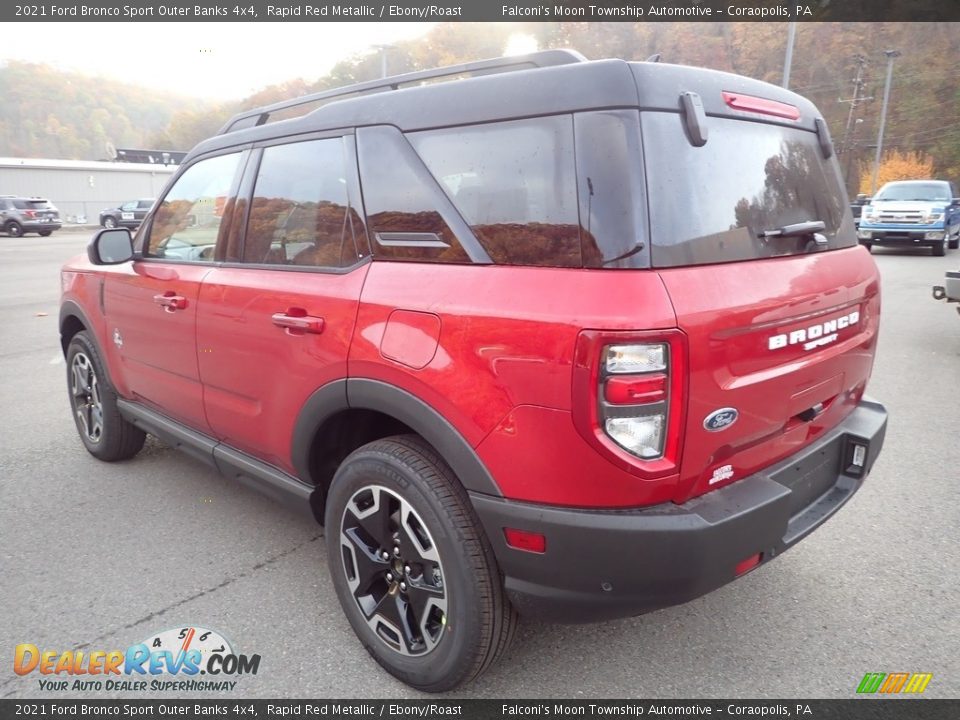 2021 Ford Bronco Sport Outer Banks 4x4 Rapid Red Metallic / Ebony/Roast Photo #5
