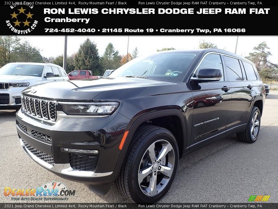 2021 Jeep Grand Cherokee L Limited 4x4 Rocky Mountain Pearl / Black Photo #1
